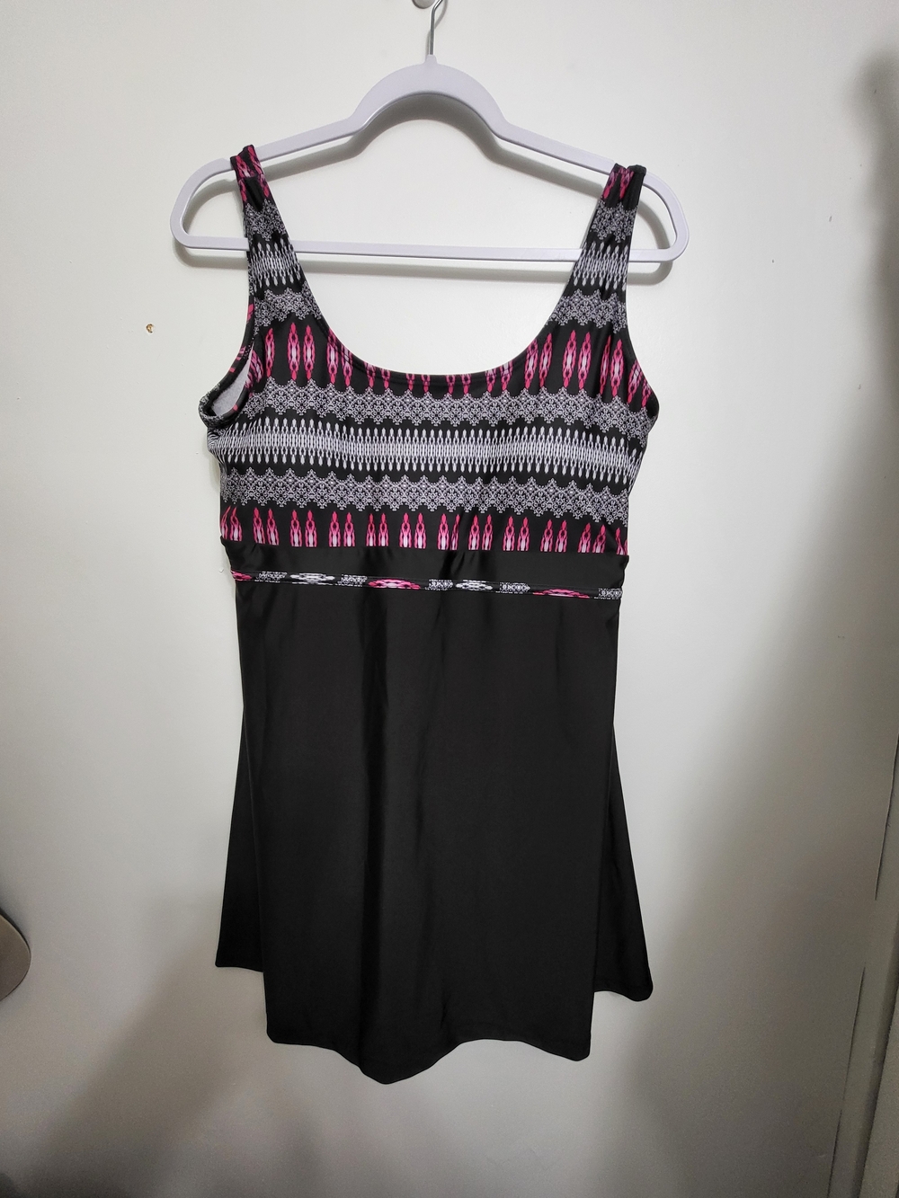 DANIFY Women's Plus Size Swim Dress One Piece Swimsuit Slimming Swimwear Tummy C